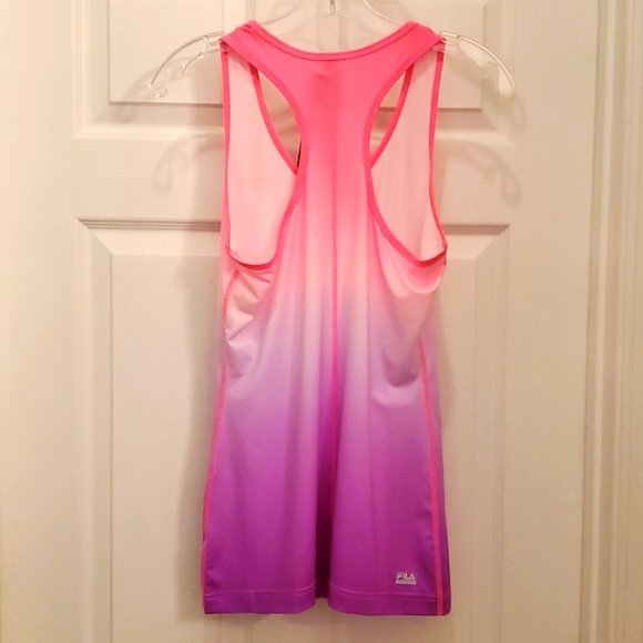 Fila Sport Tank Top NWT Pink/White/Purple - Picture 2 of 2